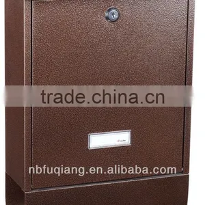 FQ-108A Wall Mounted Cast Iron Mailbox, Metal Mailbox, Steel Mailbox thumbnail-1