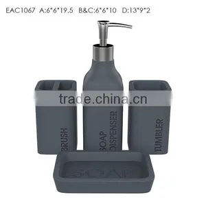 Natural Concrete Home Hotel Decoration Cement Bath Accessory With Word Deboss thumbnail-1