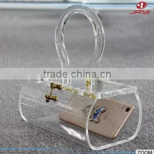 Factory Supply Custom OEM Fashionable Ladies Acrylic Bag Clutch/Custom Print Clutch Bag thumbnail-1