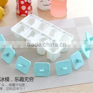 8 Cell Pop Popsicle Maker Kitchen Frozen Letter Ice Cream DIY Mold thumbnail-5