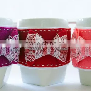 China 2017 Hot Sale High Quality New Products Home Decoration Useful Items Custom Wholesale Felt Cooling Cup Holder thumbnail-1