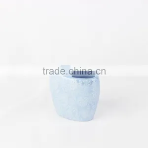 Wholesale Blue Glazed Decal Bathrooms Set Ceramic thumbnail-5