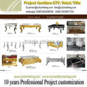 HM20 Solid Beech Wood Carving Villa Furniture Luxury Sofa thumbnail-6