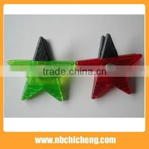 Colorful Plastic Cheap Star Shape Magnetic Clip thumbnail-5