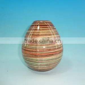 NEWEST STRIPE CERAMIC VASE thumbnail-1