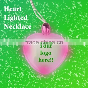 [Super Deal] Lighted Heart Shape Necklace thumbnail-1