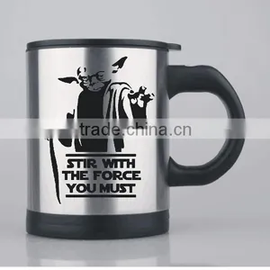 Fashionable and Practical Self Stirring Mugs With Batteries Stainless Steel Coffee Mug LS Eplus thumbnail-1