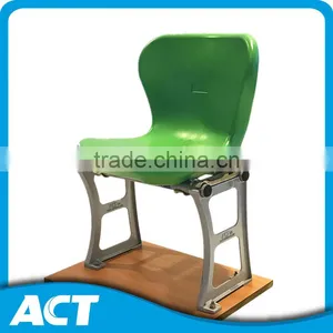Riser Mount PE Plastic Stadium Chairs With Aluminum Leg Support thumbnail-1
