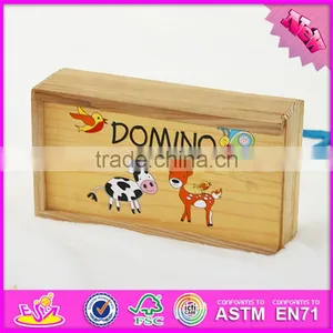 2016 New and Popular Children Wooden Domino Gift W15A062 thumbnail-2