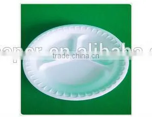 Disposable 3 Compartments Foam Food Plates thumbnail-2