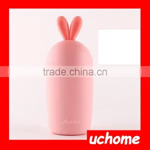 UCHOME BPA Free Rabbit Shaped Gym Glass Water Bottle thumbnail-1