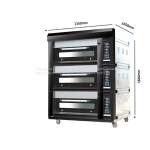 Gas Deck Oven 3 Layer 6 Tray Deck Oven Baking Equipment Pizza Oven thumbnail-4