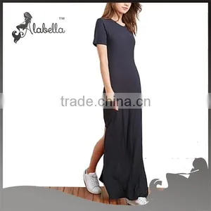 Latest Casual Dress Designs t Shirts Dress With Fitness Fabric thumbnail-3