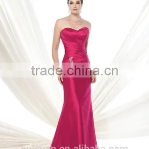 Newest Satin Beaded Sleeveless Mother Bridal Party Dress thumbnail-1