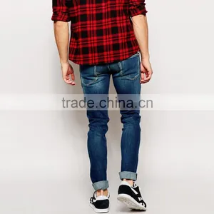 Washed Skinny Style Men Latest Design Denim Jeans Pants thumbnail-2