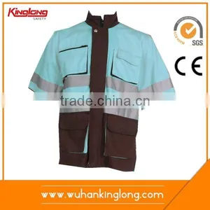 African European Style Fashion Blue Safety Reflective Jacket thumbnail-1