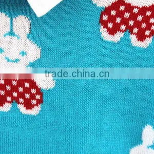 Sale Custom Sweet Rabbit Embroidered Kids Knitted Jumpers thumbnail-5