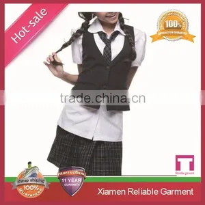 Custom Top Quality Blank Cheap School Girls Sex Uniform by Clothing Manufacturer thumbnail-6