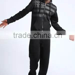 American Flag Tonal Print Thermal Onesie for Men thumbnail-1