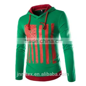 Mens Custom Cotton Blend Long Sleeve Print Jacket Sweatshirt Hoodies thumbnail-3