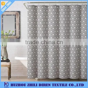 2017 Latest Designs Hookless Jacquard Shower Curtain thumbnail-1