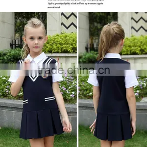 Juqian Custom Factory Made Summer Stylish Fashion Primary Kids School Girls Dresses 2016 thumbnail-6
