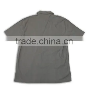 100% Cotton Design China Made Logo Printing Grey Mens Casual Shirt Design thumbnail-5