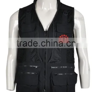 2016 Wholesale High Quality CVC Cotton Work Vests thumbnail-2
