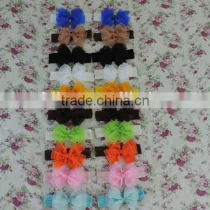 Baby Girl Big Bows Headbands Boutique Colorful Hairbands thumbnail-1
