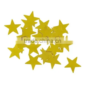 PVC Confetti Party Decoration Pentagram Star Golden thumbnail-1