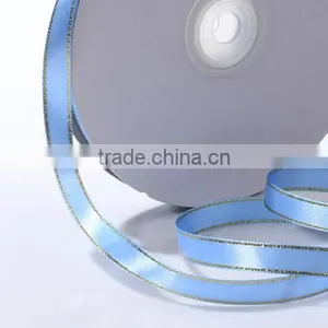 Polyester Satin Ribbon Double Faced With Silver Edged thumbnail-2