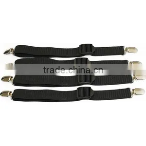 Straight,Stirrup,Y Style Shirt Stays Shirt Holders With Locking Clamps- Black 4pack thumbnail-1