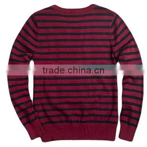 Winter Youth Wool Blends Long Sleeve v Neck School Sweater thumbnail-1