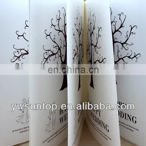 Creative Fingerprint Romantic Love Tree Design Wedding Guest Book Decorations thumbnail-5