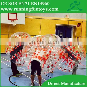 Hot!! Colorful Inflatale Human Body Zorb Ball, Inflatable Soccer Zorb Ball for Football Games thumbnail-3