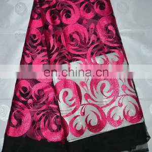 Latest Fashion Embroidery Organza Lace With Sequins(FL720) thumbnail-1