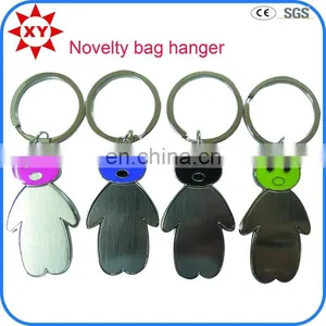 Personalized Functional Heart-shaped Jewerly Bag Hanger With Purple Rhinestone thumbnail-6