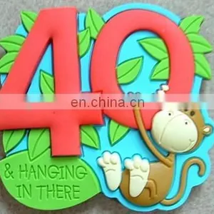 Custom Logo 3D Cartoon Rubber/silicone PVC Label/badge thumbnail-1