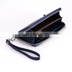 Realiable Quality New Style Bule Leather Popular Ladies Leather Wallet Sellers thumbnail-4