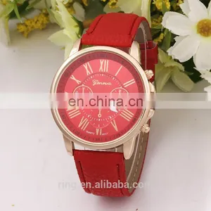 Alloy Case Quartz Watch With Leather for Mens thumbnail-4