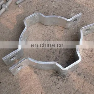 Galvanized Brace Bands Square Pipe Clamps,high Strength Pipe Clamp thumbnail-3