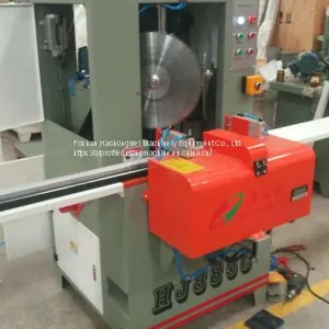 2.2KW×2 Double Head Angle Cutting Machine For 45 Degree Aluminum Profile Corner thumbnail-1
