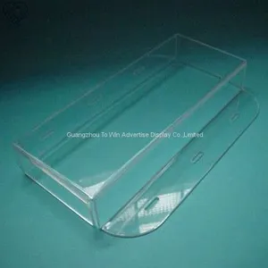 To Win-Kitchen Square Food Tray Organizer Plastic Acrylic Transparent Serving Tray thumbnail-1
