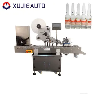 Automatic Horizontal Lip Gloss Ball Pan Adhesive Sticker Round Labeling Machine thumbnail-1