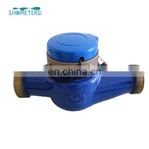 15mm to 50mm Thread Connection Brass Turbine Type Water Flow Meter thumbnail-1