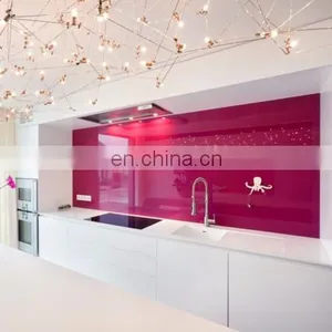 High Quality Tempered Glass Wall Printed Splash Back for Kitchen thumbnail-1