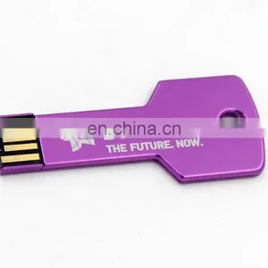 Mini Metal Silver Gold Metal Key Shaped USB 2.0 Flash Drive Memory 4GB 8gb 16gb 32gb 64gb USB Key thumbnail-3