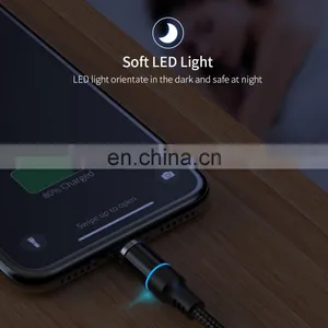 Popular 3A Fast Charging Cable for Iphone 11 Data Cable Android Type-C 3 In 1 Magnetic Fast Charging Charger Line Magnetic Cable thumbnail-4