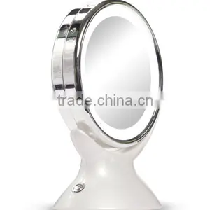 Battery Supply Lighted Desktop Makeup Mirrors thumbnail-2
