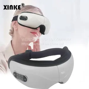 Wireless Air Pressure Vibration Digital Eye Massager Vibration Magnetic Acupuncture Therapy Relief Heat Compress Eye Mask thumbnail-1